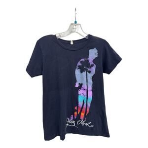 Jason Mraz Tee Womens Small Black Graphic Band Fall 2008 Tour Music Indie Rock